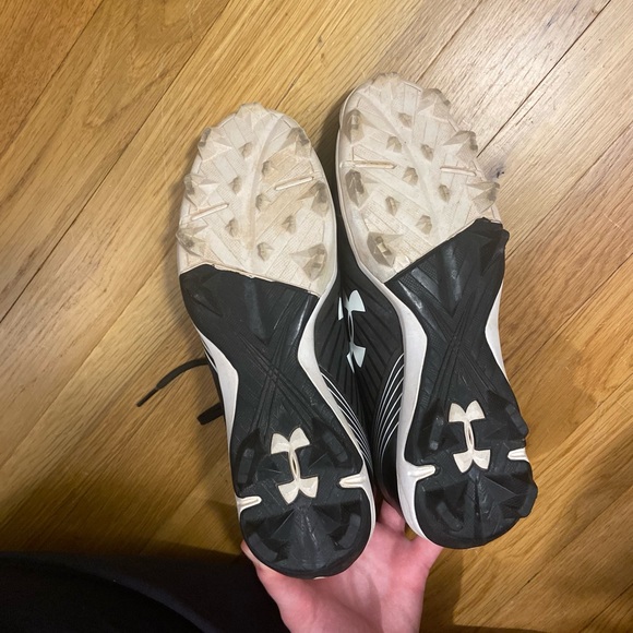 Under Armour Glyde RM Softball Cleats in Black/White - Picture 3 of 5